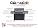 CosmoGrill Barbecue 6+1 Pro Gas Grill BBQ (Black)