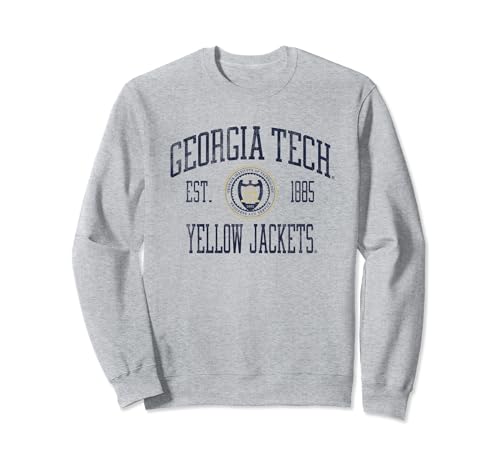 Georgia Tech Yellow Jackets Distressed Formal Sweatshirt