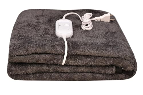 Utopia Bedding Under Blanket Polyester Shock Proof and Heating Electric Double Bed Warmer Blanket Skin Friendly 60x60 inch (Grey) by CRATOS - Image 5