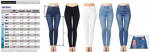 Little Vintage Girls Wax Women's Jeans Butt I Love You Push-Up High Rise Ankle Length Skinny Whiskers 1 Button4