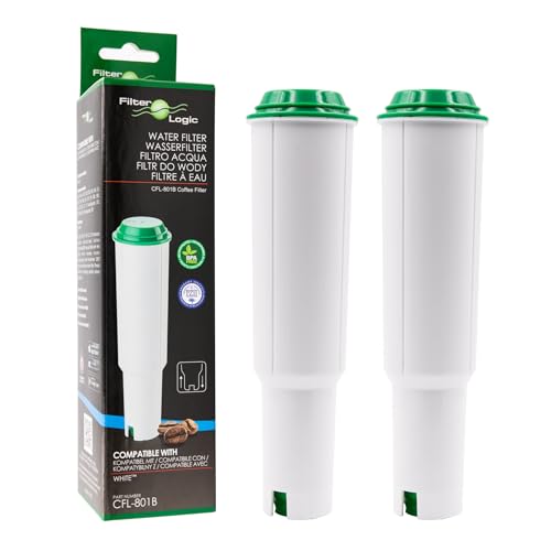 2 x FilterLogic CFL 801B Compatible Jura Claris White Water Filter Cartridge for Jura Coffee Machines Built Until 10/2009
