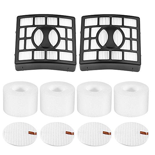 Eztronics Corp 4 Foam + 2 HEPA Vacuum Filters, Compatible with Shark Rotator Powered Lift-Away NV680, NV681, NV682, NV683, NV800, NV801, NV803, UV810, Replace Part # XFF680 XHF680