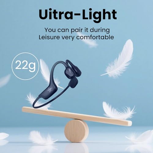Casque conduction osseuse Bluetooth pour courir sans douleur aux oreilles avec micro