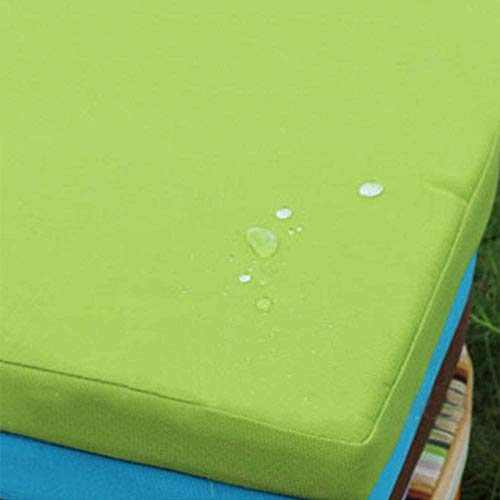 LYCIL Waterproof Bench Cushion For Outdoor Furniture,Garden Patio Bench Pad Water Resistant Solid Color Settee Cushion For Swing Recliners Beige 60x35cm
