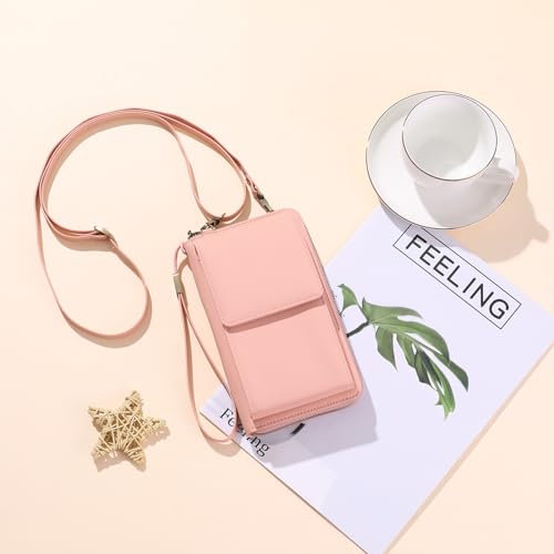 Image of SENDEFN Small Crossbody Cell Phone Purse for Women Leather Cellphone Bags Wallet Purses with Multi Card Slots