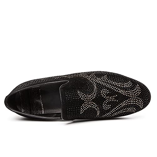 Men's Loafers Shoes Shiny Prom Loafer Shoes PU Leather Flexible Comfortable Anti-Slip Prom Slip-on3