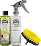 Chemical Guys CWS203 - HOL315 Foaming Citrus Fabric Clean, Easy-to-Use Drill Brush Carpet & Upholstery Fabric Cleaning Kit (Car Carpets, Seats & Floor Mats), 16 fl oz, Citrus Scent