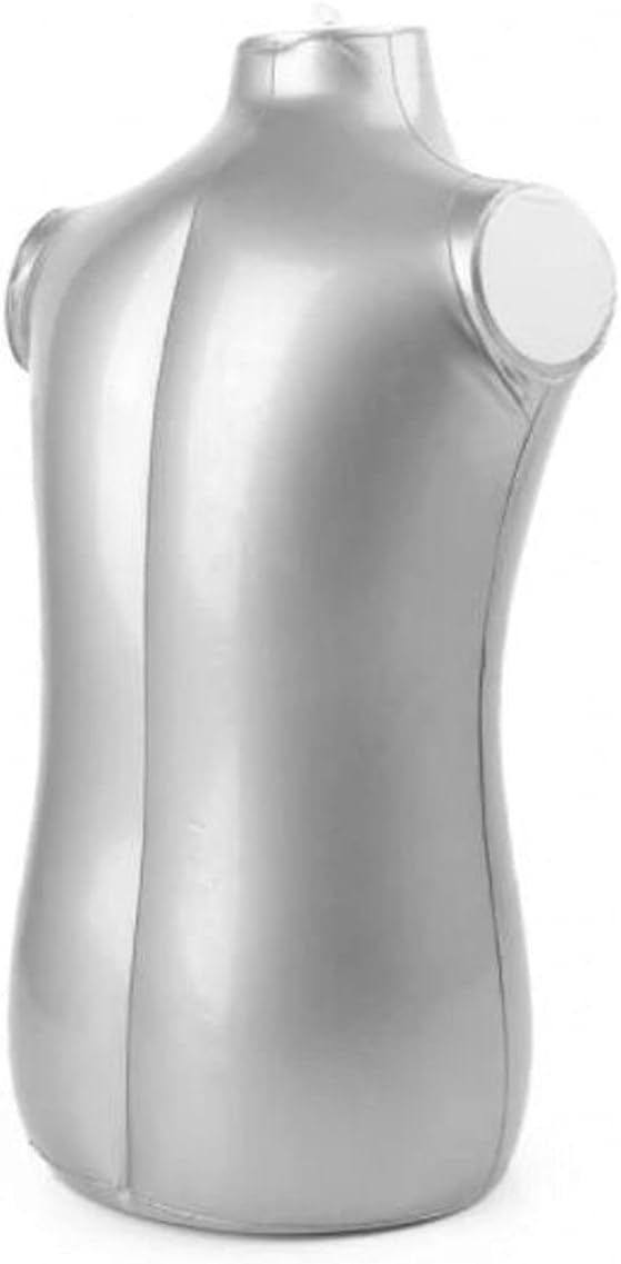 YJIUYUANQ (Size S, 43cm ) PVC Plastic Half Body Shirt Display Inflatable Mannequin Dummy Torso Model , 5-Pack, As Show