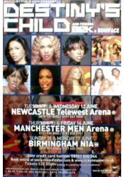 Poster Destiny'S Child Uk Tour June 2002 l'affiche souvenir d'une époque musicale mythique
