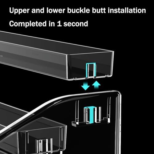 Store Display Rack Wall Mounted Storage Rack Supermarket Convenience Store Automatic Cigarette Rack Space Saving Assembled Display Cabinet,Cigarette Display Rack - Transparent Organizer Hold image 2