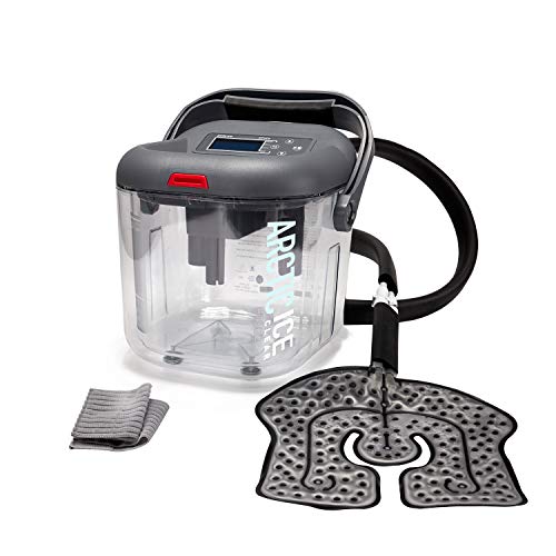Circulating Cold Water Therapy Ice Machine by Arctic Ice Clear –with Universal Pad for Knee, Elbow, Shoulder, Back Pain, Swelling, Sprains, Inflammation, Injuries (Arctic Ice Clear)