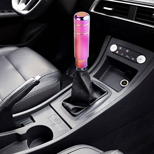 Bartoo Aluminum Alloy Heavy Weighted Shifter Knob, 5" Auto Gear Shift Knob, Car Gear Lever Stick Shifter Handle,With 3 Threaded Adapters M8 M10 M12,Fit Most Automatic Manual Vehicle(Neo) #TOP6