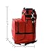 TerkCo Tall Boot and Helmet Storage Bag for Horse Riding, Large Capacity Equestrian Bag, Waterproof English Carry All (Red 3)
