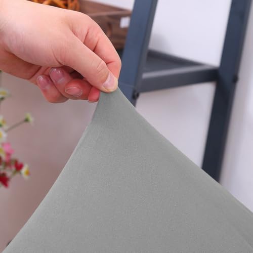 Funda sofá elástica gris plazas protectora antideslizante lavable cubierta para decoración salón 8