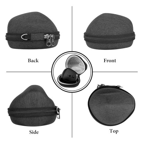 Image of Geekria Ergonomic Mouse Case, Compatible with Razer Pro Click V2 Vertical, Hard Shell Travel Carrying Case (Dark Gray)