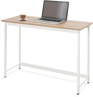 IRIS OHYAMA BDK-1040 Desk, Computer Desk, Basic Desk, Study Desk, Work Desk, 39.4 x 15.7 inches 1000 x 400 cm, Light NaturalWhite