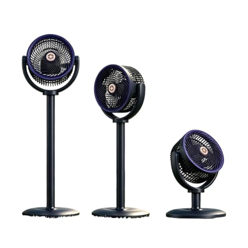 Générique Ventilateur Sur Pied Ultra-Silencieux Oscillation 90° Ventilateur Colonne Barre Télescopique Réglable Base Sécurisée Appareil de Ventilation Oscillation Automatique pour Bureau Cuisine