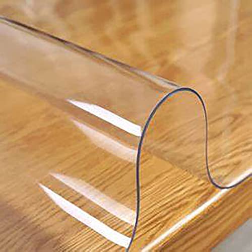 Nappe de protection imperméable épaisse transparente 2mm sur mesure pour table de cuisine