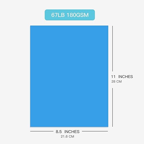 Miniatura 4 de 30 hojas de cartulina de 8.5 x 11 pulgadas, 6.35 ozm de alta calidad, papel de cartulina de colores para niños, fabricación de tarjetas,