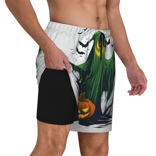 Pantalones cortos de natación para vacaciones en la playa con estampado de calabaza 6