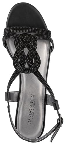 Image of LONDON FOG Womens Macey Demi-Wedge Dress Sandals