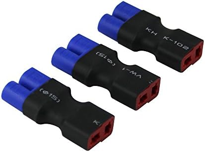 Lot 3 Adaptateurs Deans Male Vers TRX Female Traxxas – Câble Chargeur 14AWG 5 Cm, Pour Slash, E-Revo, Batteries LiPo