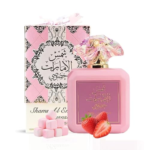 FODIEME Pink Blush Perfume for Women Marshmallow Blush Eau De Parfum - Romantic & Sweet Arabian Perfume - A Captivating Scent Wrapped in Pink Bottle 100 Ml (3.4 OZ)