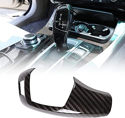 BoGoo Garniture de rechange automatique en fibre de carbone compatible avec BMW F20 F30 F31 F34 séries 1 2 3 4 5 7 (fibre de carbone noire, conduite à droite – Style A))