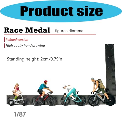 Statue de cyclisme en résine miniature pour déco de table