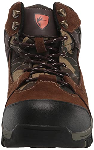 Deer Stags Men's Hiker Hiking Boot, Brown Suede/Camo Mesh, 10 #TOP1