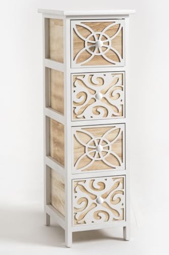 Regalos Miguel - Muebles Auxiliares - Cajonera Estrecha Carvy 4 Cajones
