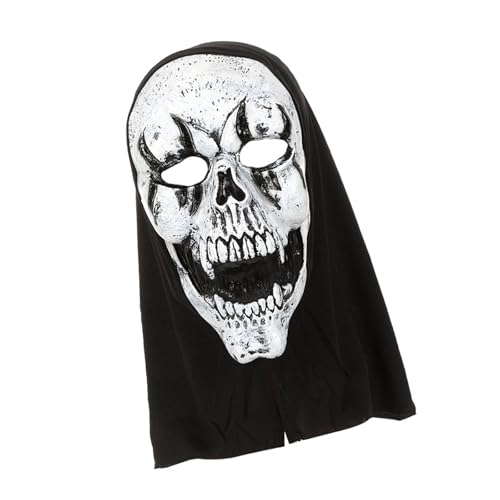 BUBEFSKD Pantalla de manifestación de látex realista para fiestas de terror de Halloween, esquema ventilado cómodo, máscara de látex espeluznante para Halloween