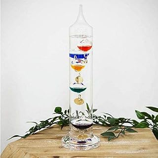 Widdop Bingham Galileo Thermometer 28cm Multi Coloured 5 Bulb G106