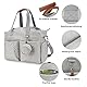 SONARIN Multifunktionale Stilvolle Baby Wickeltasche,Große Kapazität Wasserdicht Reise Wickeltasche Umhängetasche Tragetasche Henkeltaschen Portable Babytasche mit Schnullertasche(Grau)