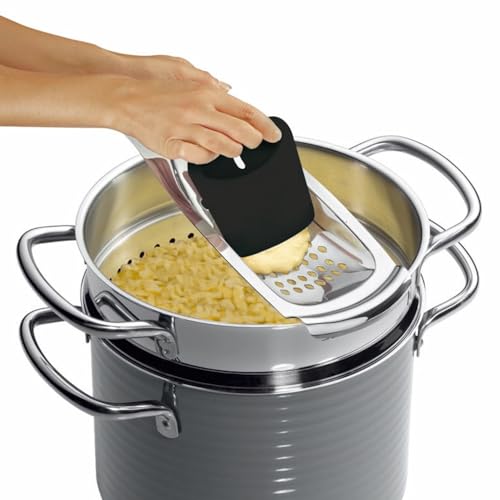 WMF Spätzle-Profi 35 x 14 cm, Spätzlereibe mit Teigschaber, Spätzlehobel, Cromargan Edelstahl, Einhängerille, spülmaschinenfest – Ansicht 5