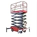 Full Electric Mobile Scissor Lift for Aerial Work, Self-Propelled Hydraulic Scissor Lift Platform with Custom Height for Industrial Use