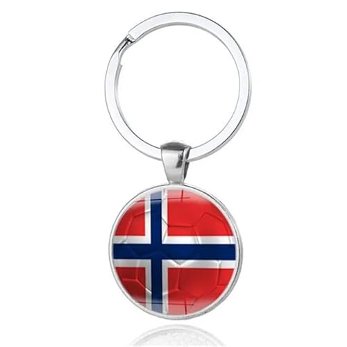 Art Attack Norway Flag Soccer Keychain