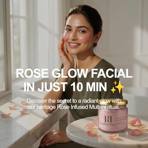 Image of Rose Petal Multani Mitti Face Pack 200g | Rose Glow & Skin Brightening Formula | For Face & Body |