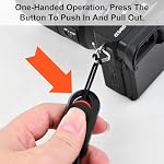 2 Pack Camera Strap Quick Release, Nylon Rope Camera Neck Shoulder Strap & Wrist Strap Camera Hand Strap for DSLR Mirrorless Camera Accessories, Black
