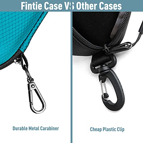 Image of FINTIE Sunglasses Case, Hard EVA Shell Shockproof Sport Glasses Case with Metal Carabiner Travel Zipper Eyeglasses Holder