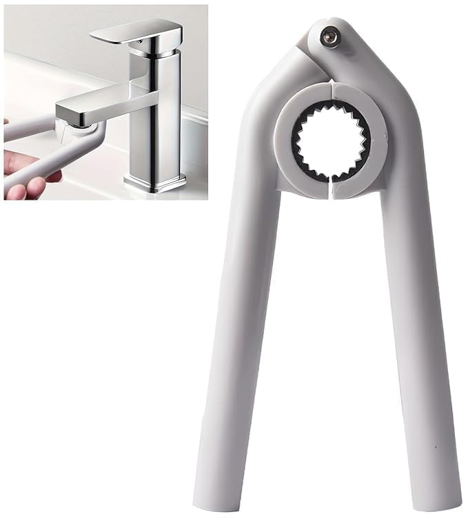 JRUD Anti-Slip Wrench Faucet Plumbing Repair Tool For Faucet Aerator Removal For Bathroom, Basin & Kitchen Home Décor Use, White Colour 1 Pcs (B0DGTTNPVX) Amazon Price History, Amazon Price Tracker