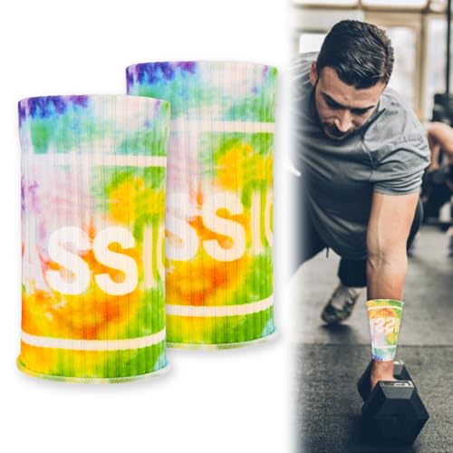 HANIUTTY Polsiere Sudore, Polsiere compressive ed elastiche Polsino in Tessuto Flessibile Polsiere Sportive per il Sudore per crosstraining,supporto e assorbimento del sudore durante gli allenamenti