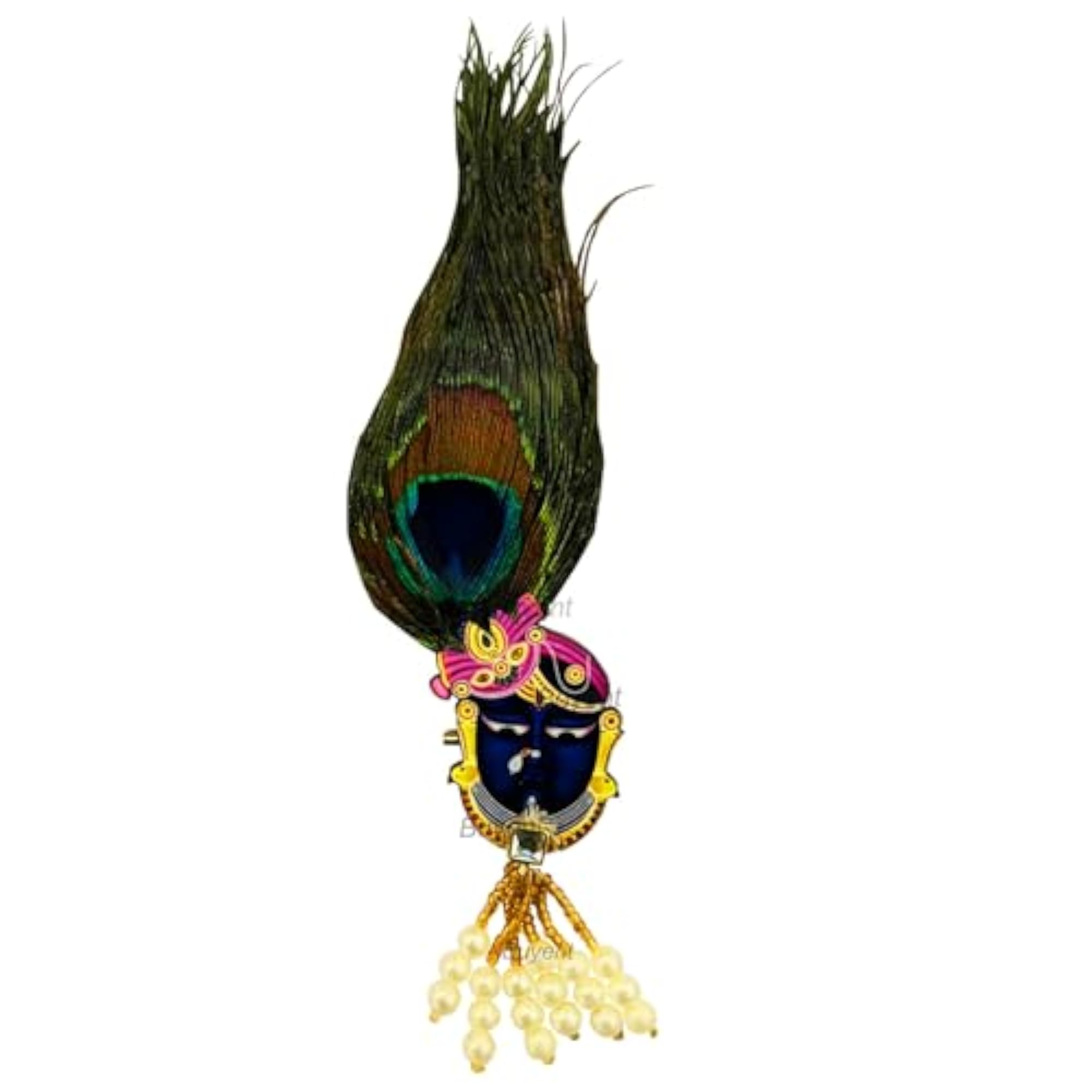 Peacock Feather Lapel Pin Brooch with Crystal Stones, Elegant Design
