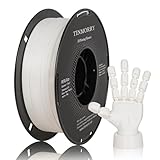 フィラメント PETG 1.75mm,【TINMORRY】300mm/s 高速 PETG 3Dプリンター用フィラメント 1.75mm 1Kg クールホワイト, Bambu Lab FDM 3DプリンターおよびAMSと100％互換性があります (3D Printer Filament Cold White)