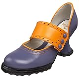 John Fluevog Women's Zaza Mary-Jane Pump,Purple/Orange,10 M US