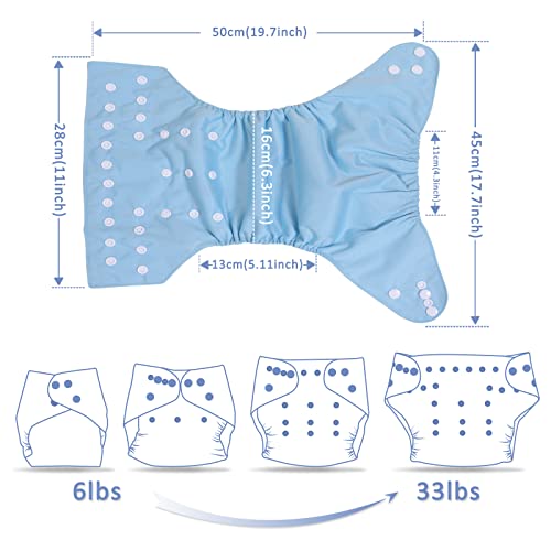 Tdiapers Cloth Diaper Washable Reusable One Size Adjustable For Baby, 1 Diaper And 2 Bamboo Inserts #TOP2
