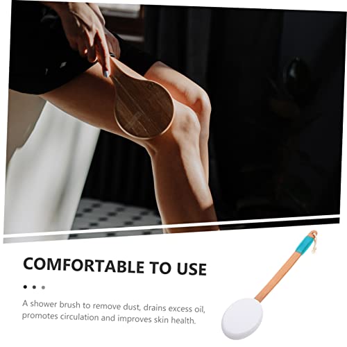 VICASKY Non Slip Sponge Back Scrubber with Rope Sunscreen Applicator Body Brush for Shower Wet Dry Brushing Exfoliation Brush for Skin Care and Circulation Improvement