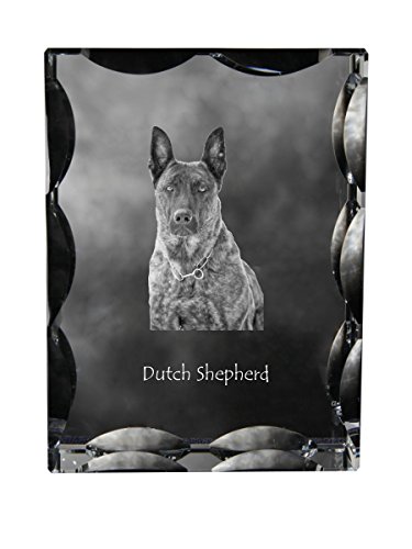 Dutch Shepherd, Cubic Crystal With Dog, Souvenir, Decoration, Limited Edition #TOP30
