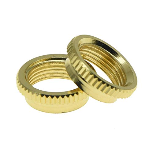 Dopro 10x USA Thread Fine Knurled 15/32" Deep Nut Guitar Toggle Switch Nut Fits Les Paul with Switchcraft Switches - Image 2