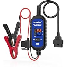MR CARTOOL OBD2 Car Memory Saver Cable with Voltage and Current Display, Vehicle Emergency Power Supply Cable 12V withAuto Leakage Detection,2 Alligator Clips&3A Fuse